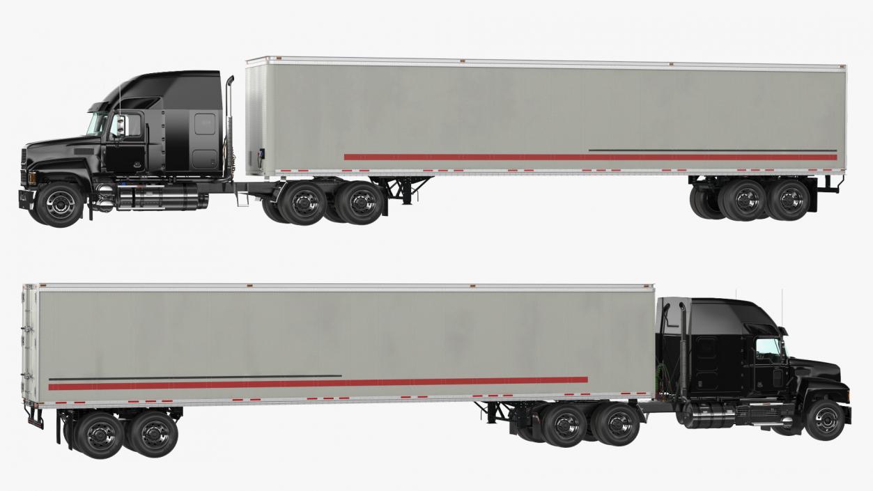 3D Pinnacle 2025 Truck and Semi Trailer