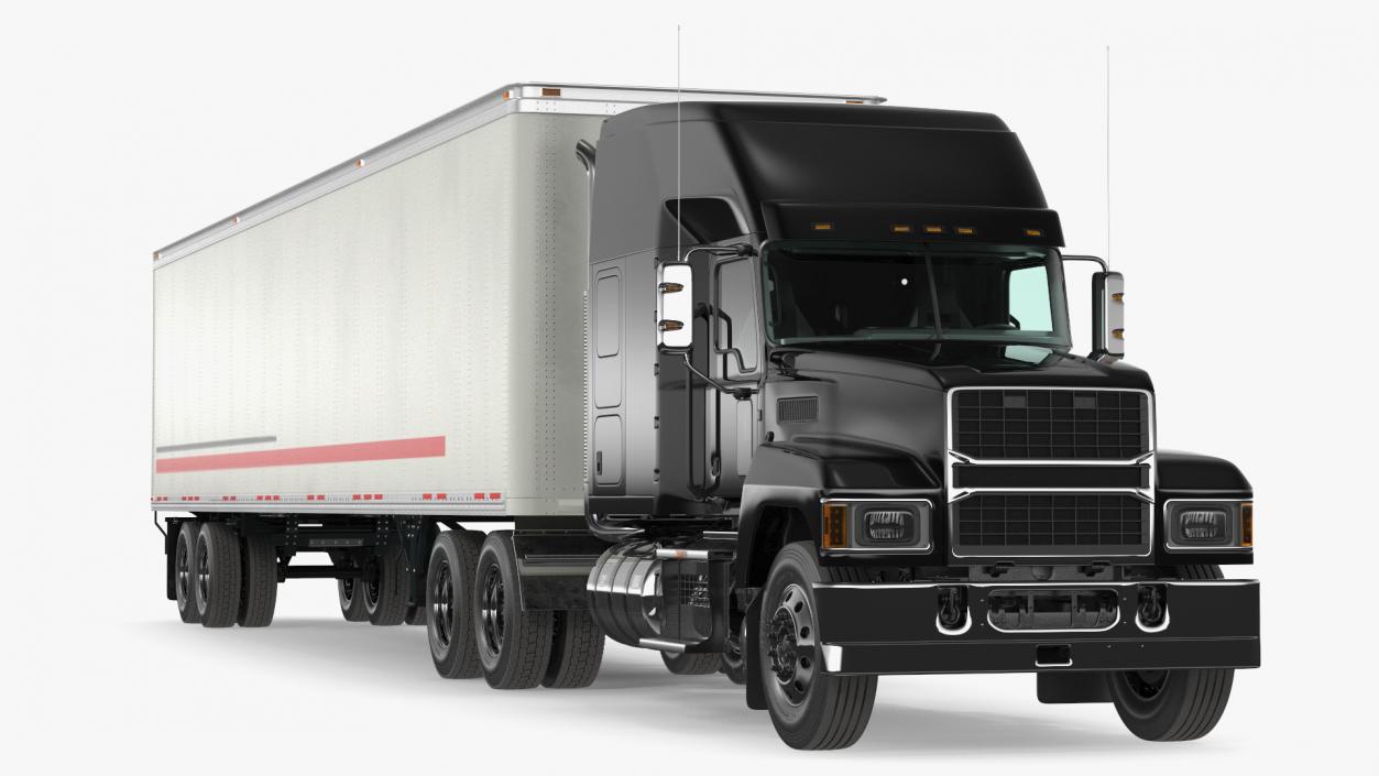 3D Pinnacle 2025 Truck and Semi Trailer