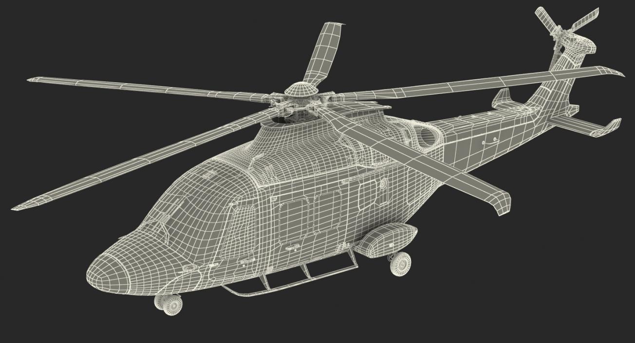 3D Multirole Helicopter AgustaWestland AW169