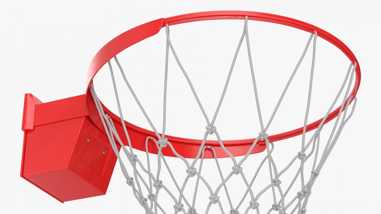 3D model Animated Basketball Ball Flies into Ring