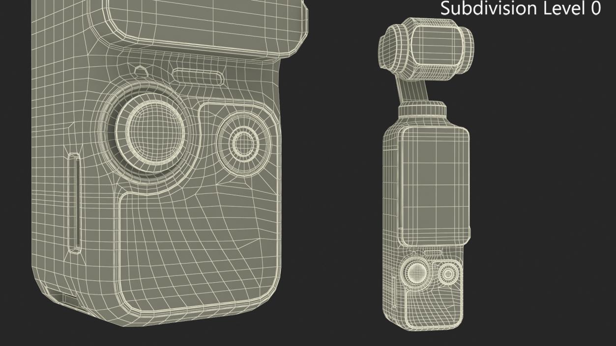 Portable Gimbal Camera On Rigged 3D