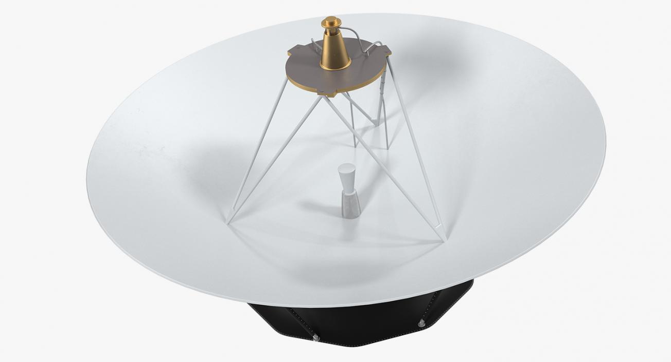 3D Parabolic Antenna 3D Model 2 model