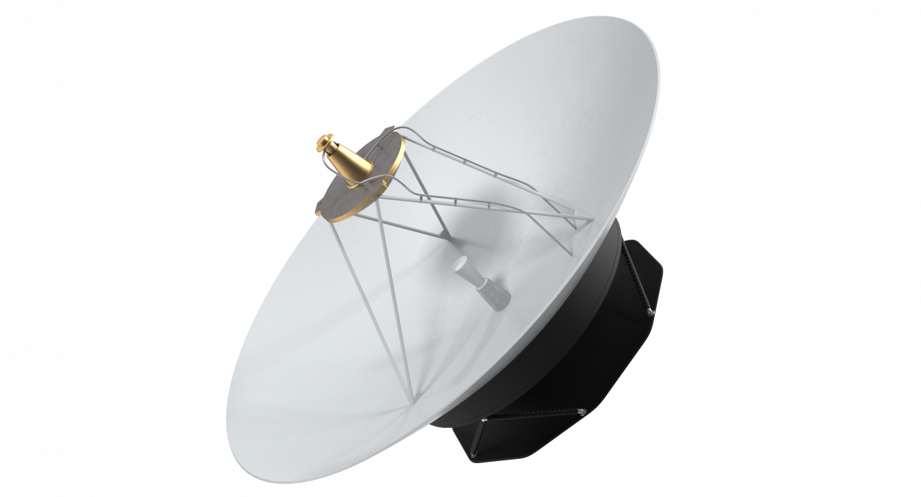 3D Parabolic Antenna 3D Model 2 model