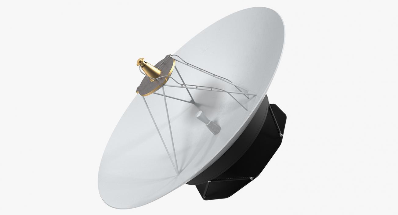 3D Parabolic Antenna 3D Model 2 model