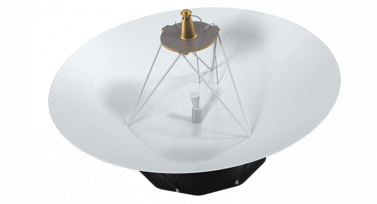 3D Parabolic Antenna 3D Model 2 model