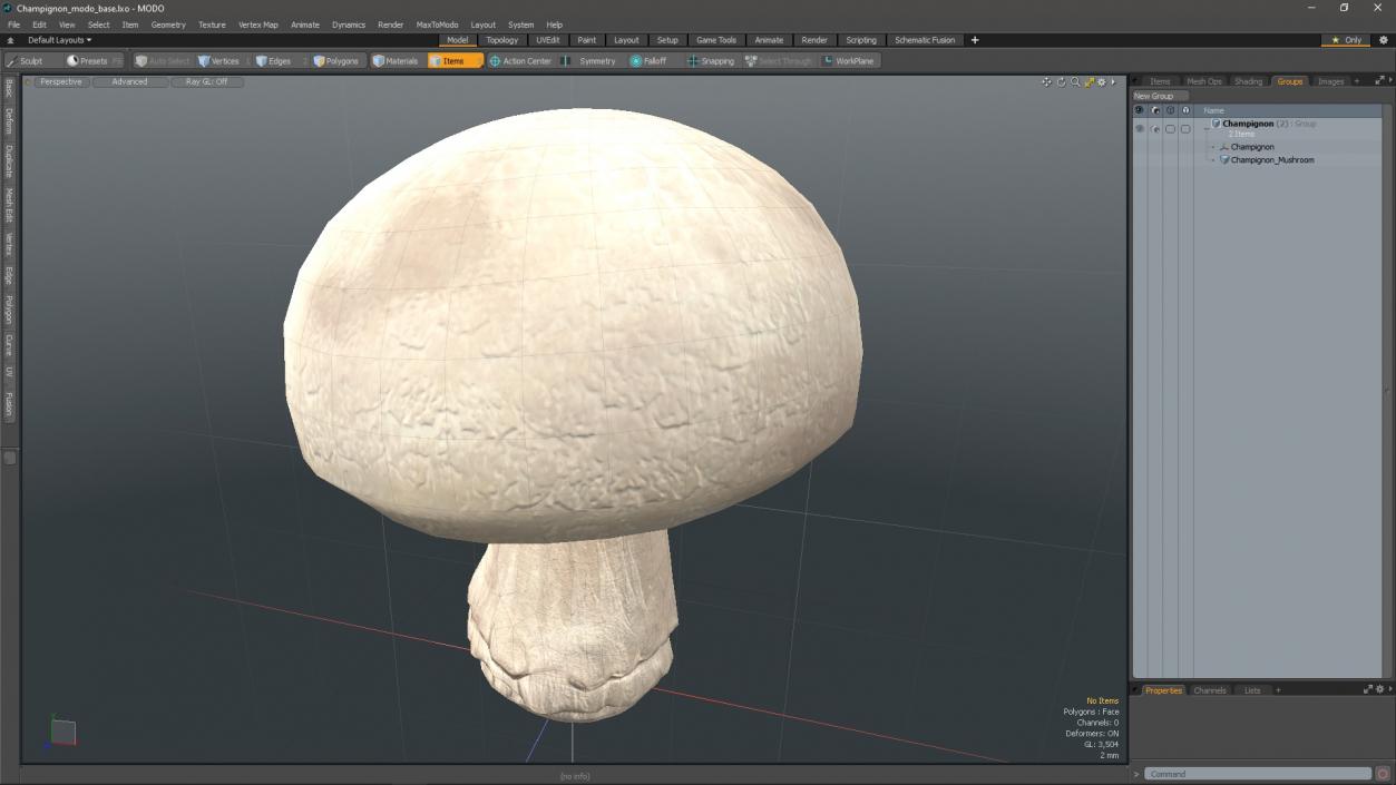 Champignon 2 3D