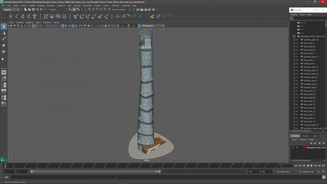 3D model Shanghai Tower Chinas Tallest Skyscraper