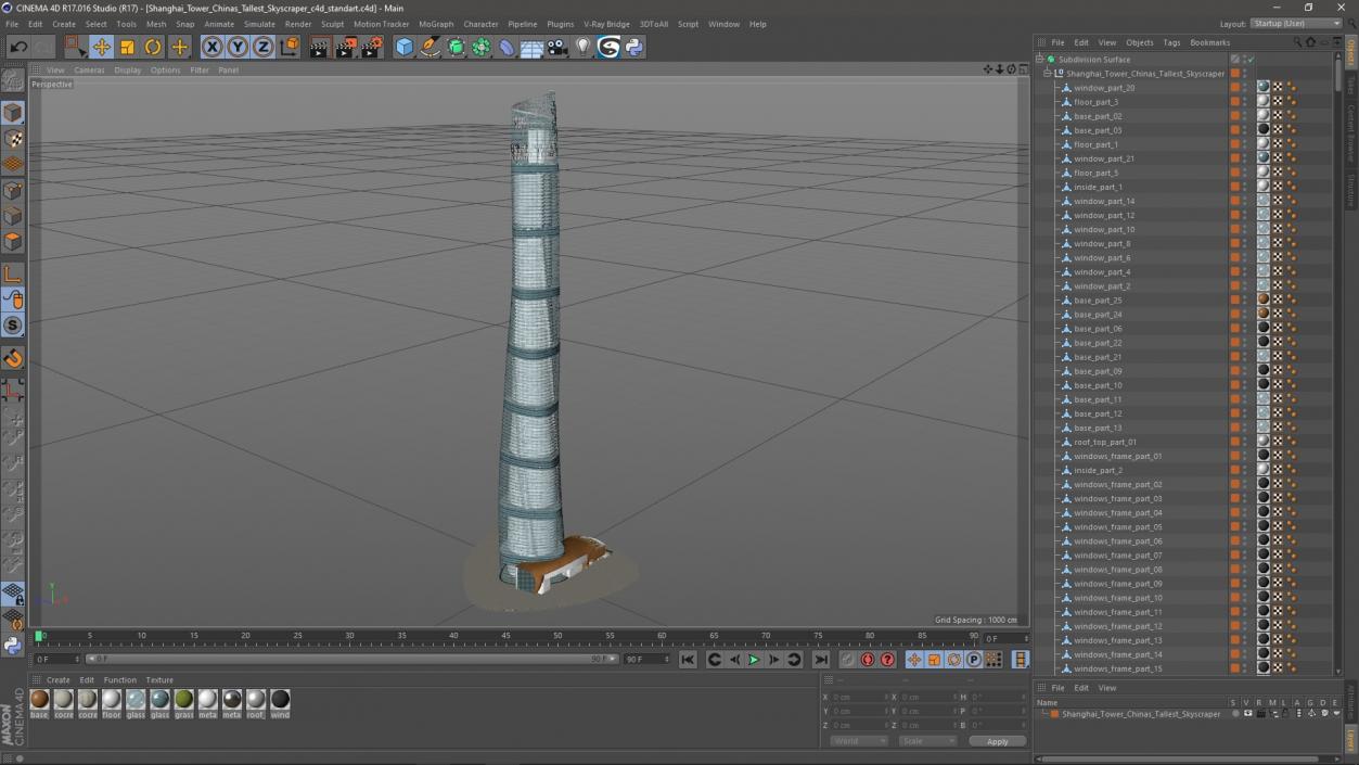 3D model Shanghai Tower Chinas Tallest Skyscraper