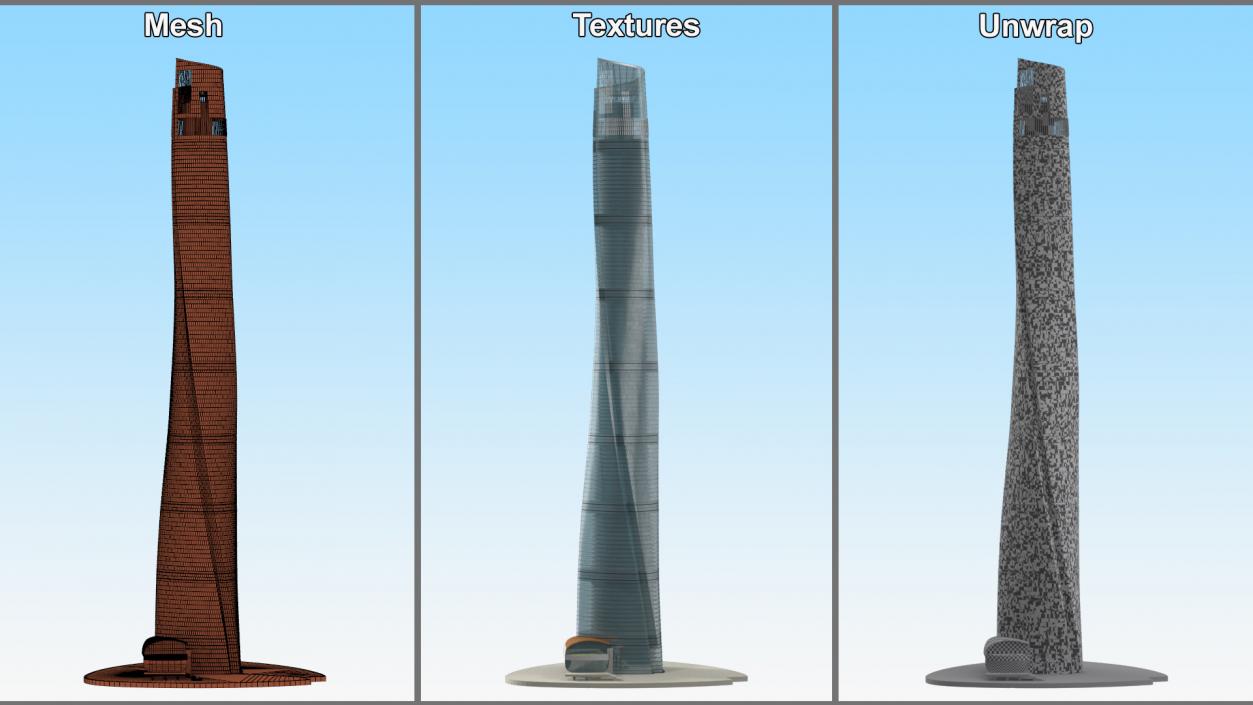 3D model Shanghai Tower Chinas Tallest Skyscraper