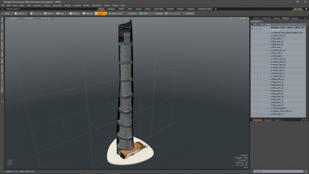 3D model Shanghai Tower Chinas Tallest Skyscraper