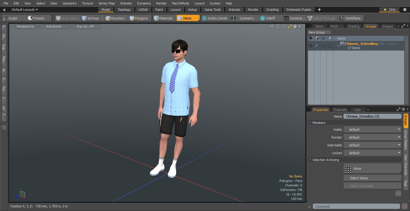 Chinese Schoolboy 3D