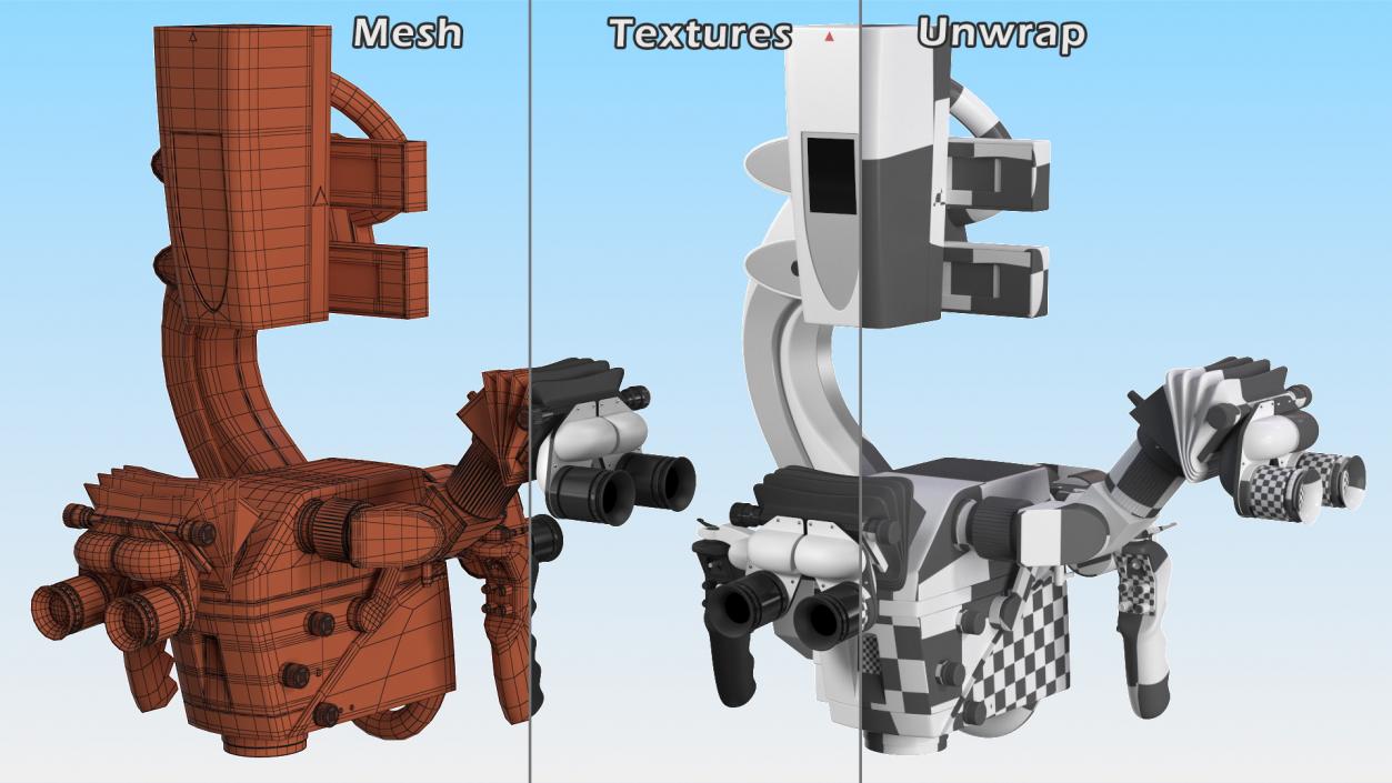 3D Neurosurgery Microscope model