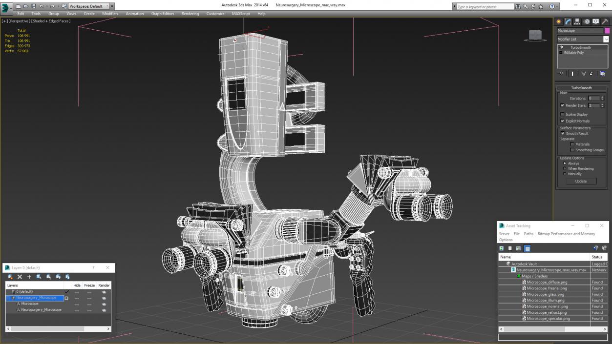 3D Neurosurgery Microscope model