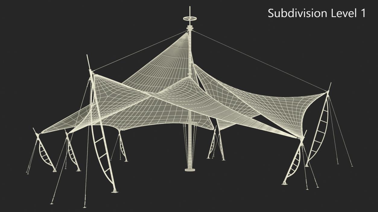 Tent Pavilions 3D model