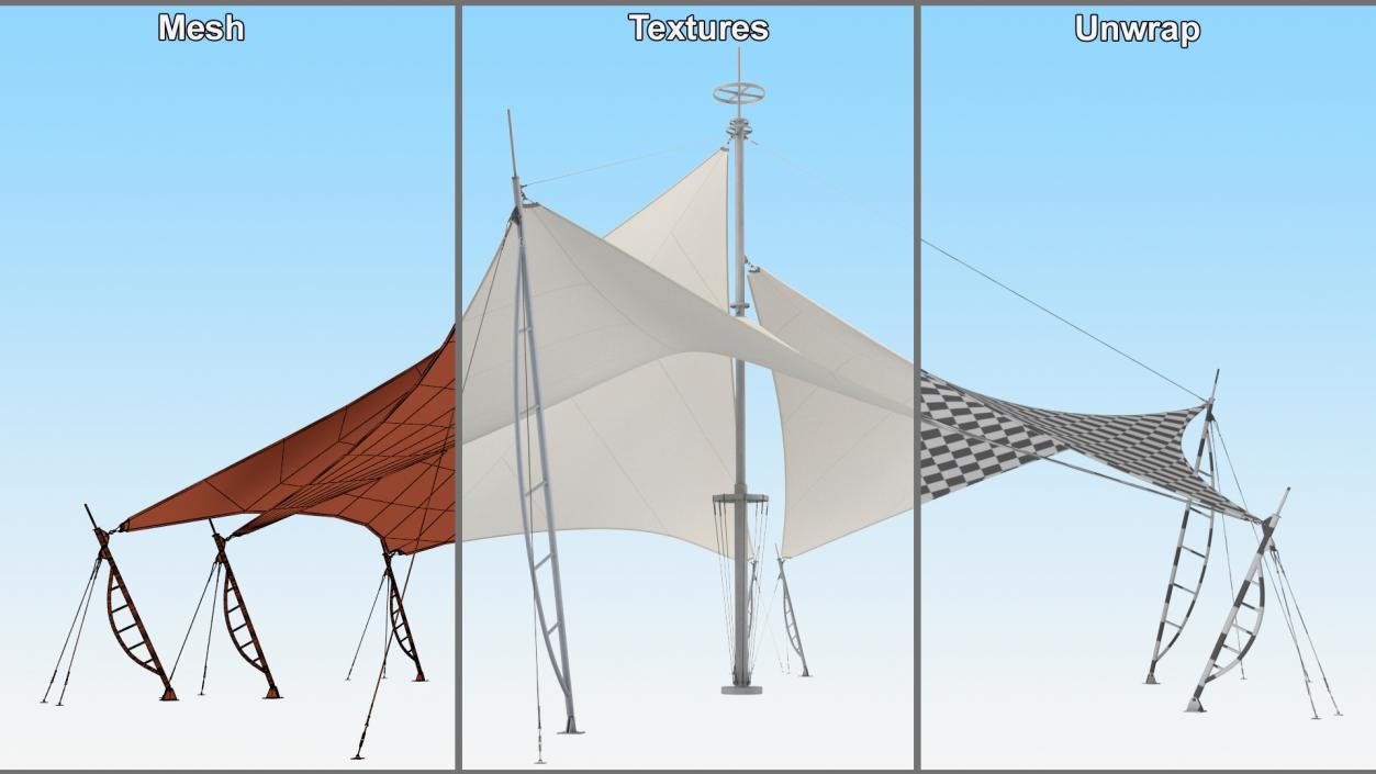 Tent Pavilions 3D model