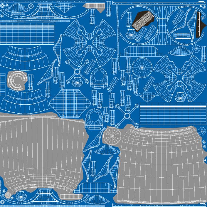 3D Dual Stage Water Filter Housing Transparent model