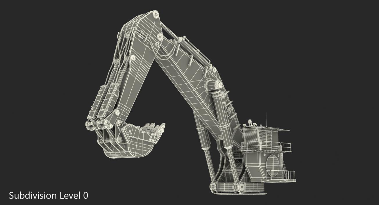 3D model Backhoe Dredger 1100