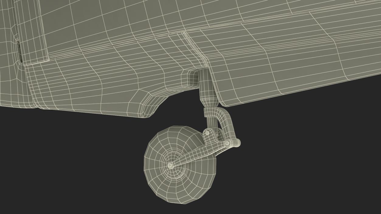 Hawker Hurricane Mk1 WW2 Fighter Rigged 3D model