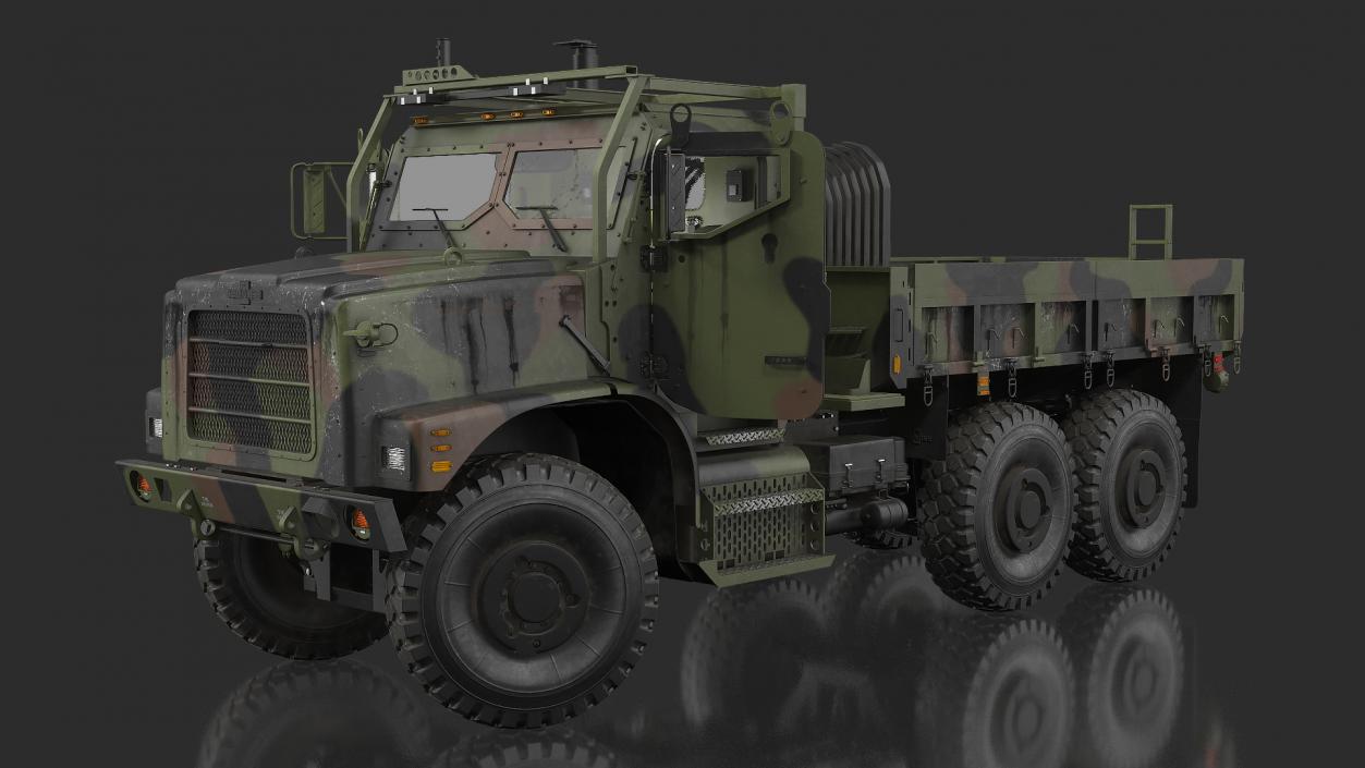 3D model OshKosh MTVR MK23 Dusty Rigged