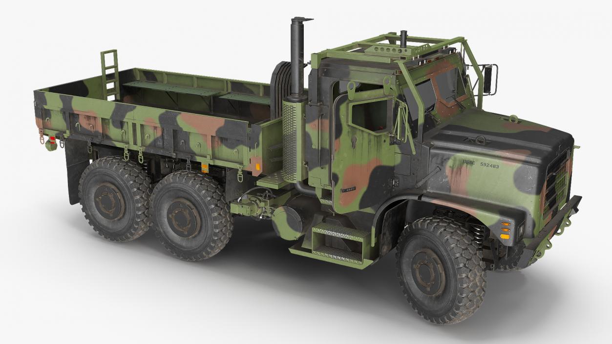 3D model OshKosh MTVR MK23 Dusty Rigged