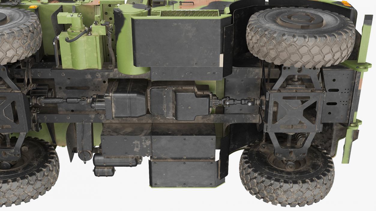 3D model OshKosh MTVR MK23 Dusty Rigged