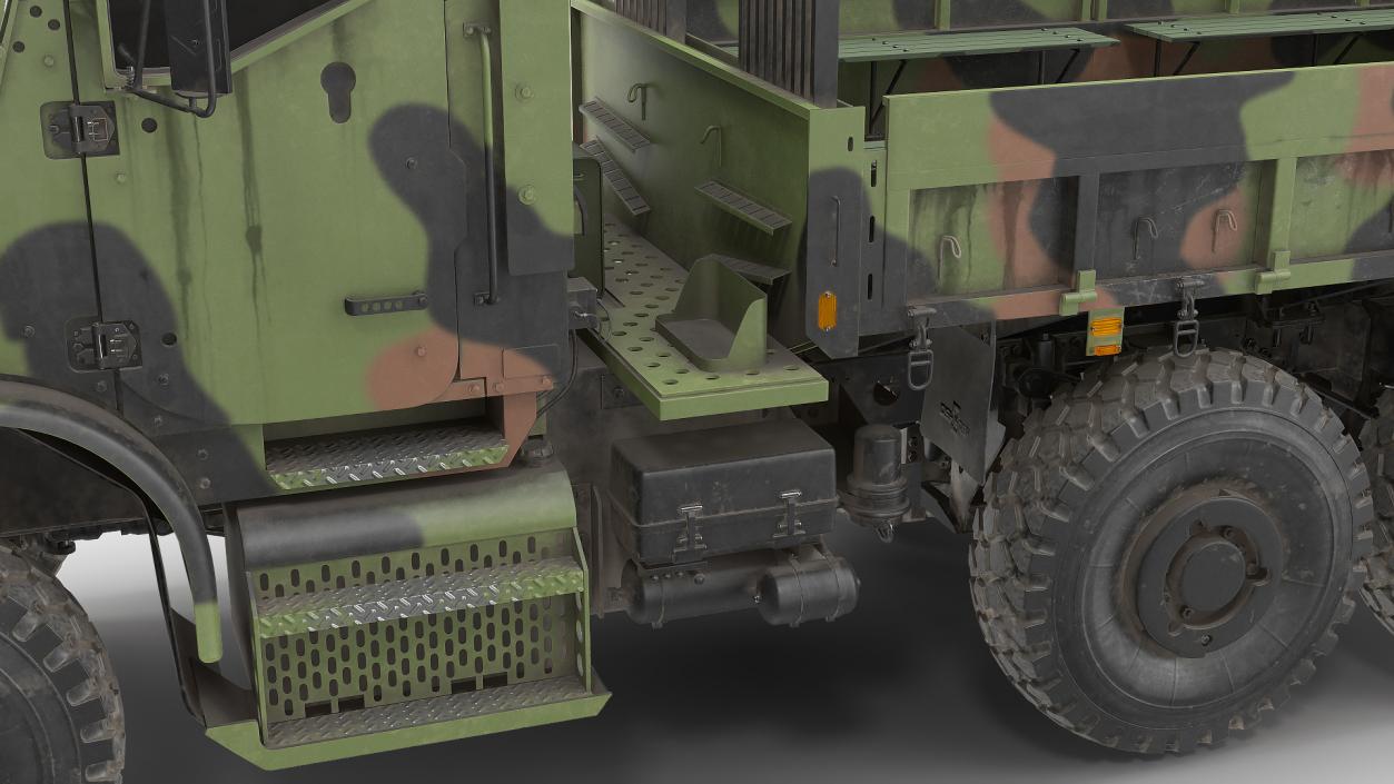 3D model OshKosh MTVR MK23 Dusty Rigged