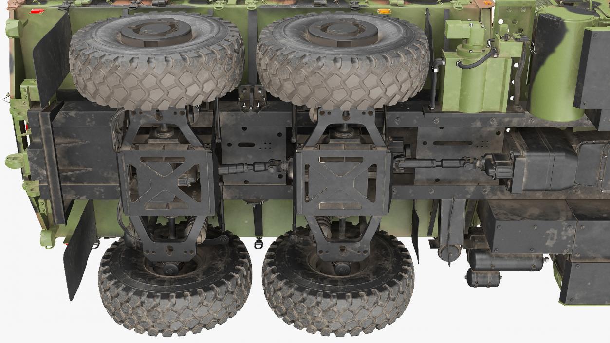 3D model OshKosh MTVR MK23 Dusty Rigged