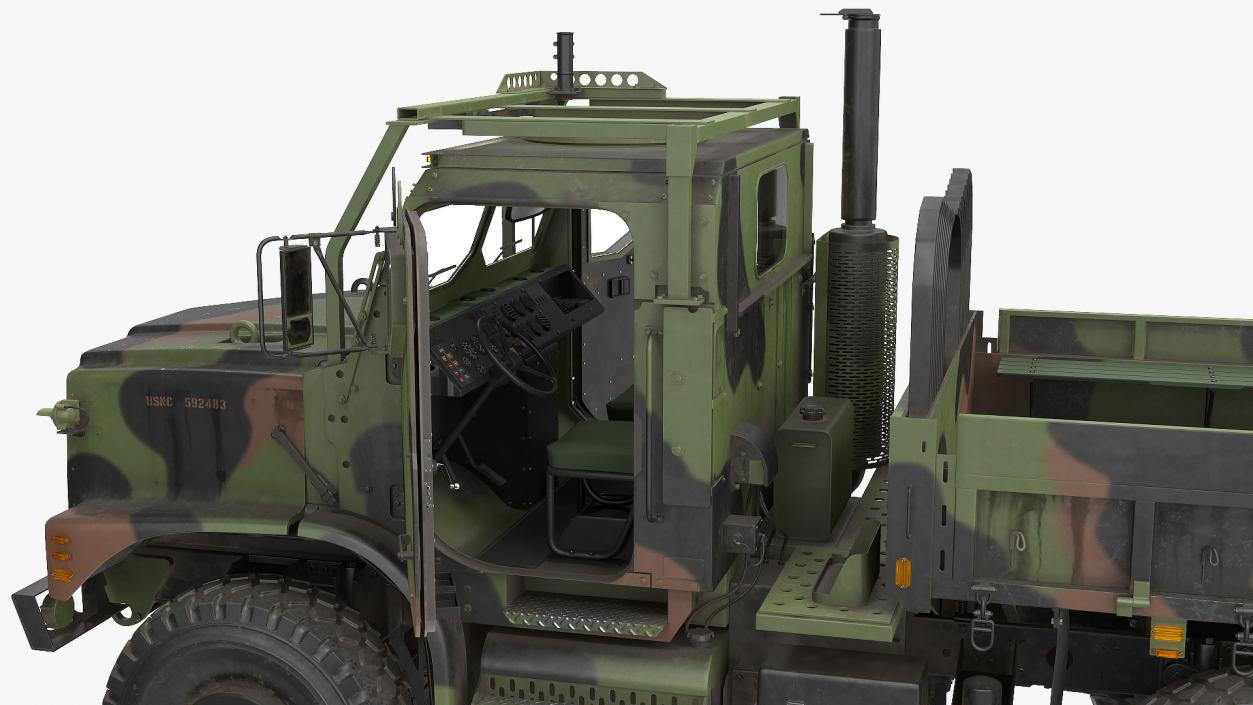 3D model OshKosh MTVR MK23 Dusty Rigged