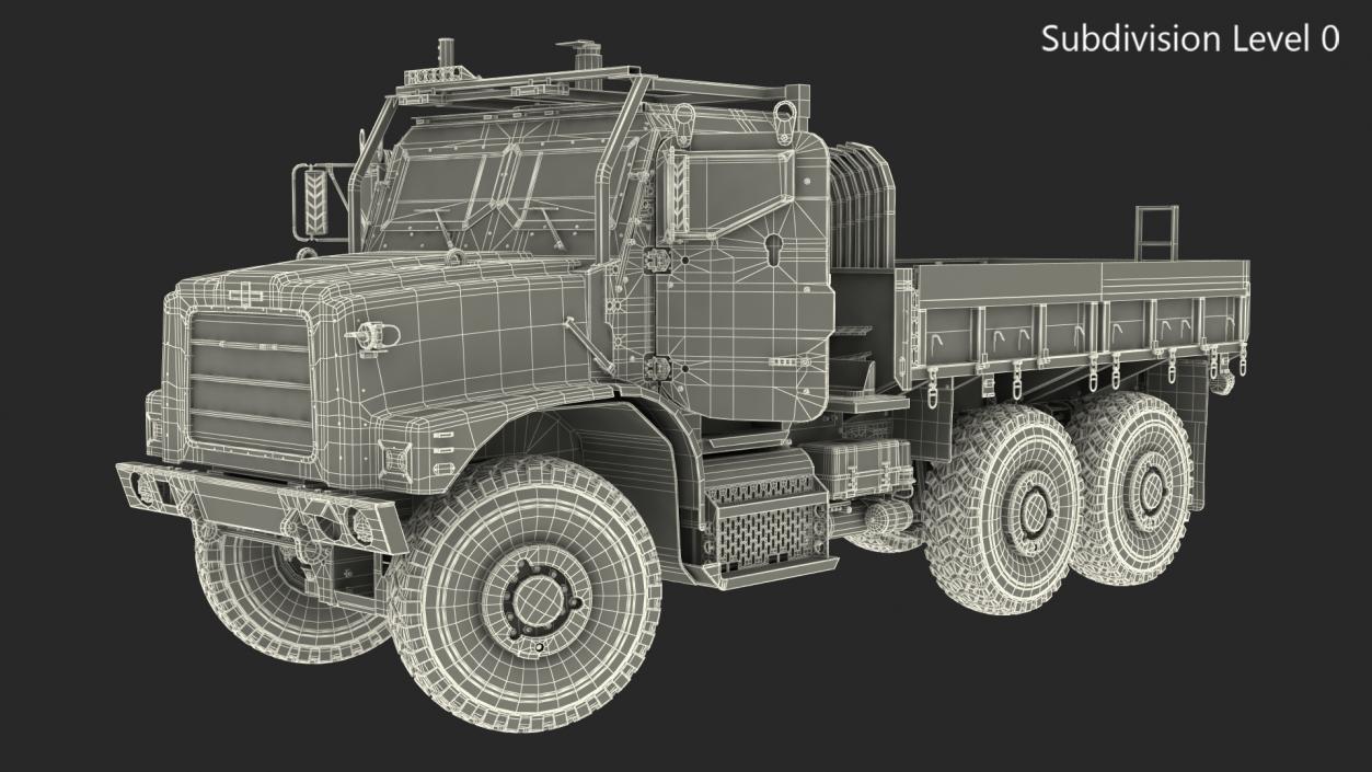 3D model OshKosh MTVR MK23 Dusty Rigged