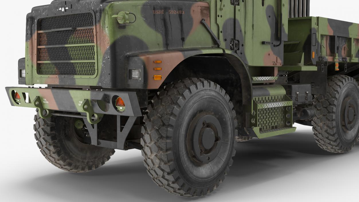 3D model OshKosh MTVR MK23 Dusty Rigged