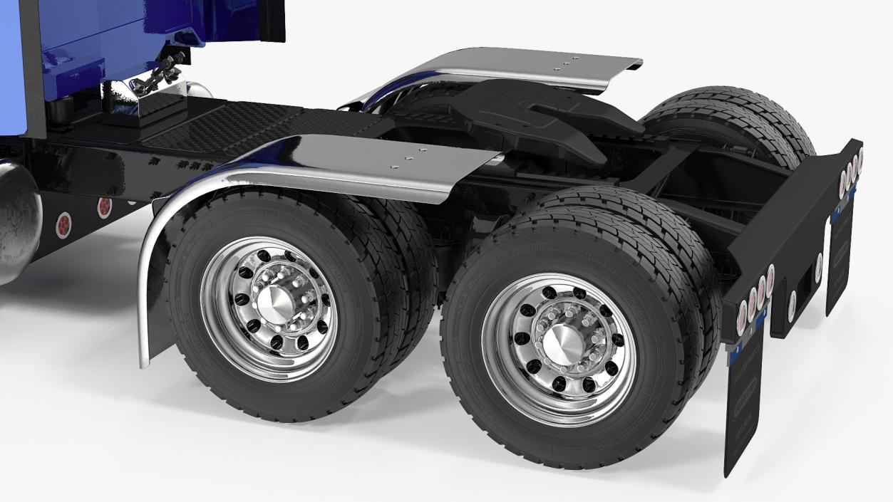 3D Heavy Duty Long Hood Truck