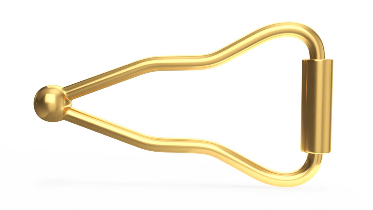 3D model Clasp Figure Eight Safety Gold