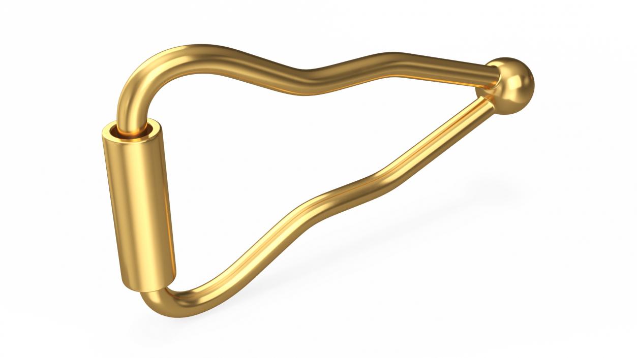 3D model Clasp Figure Eight Safety Gold