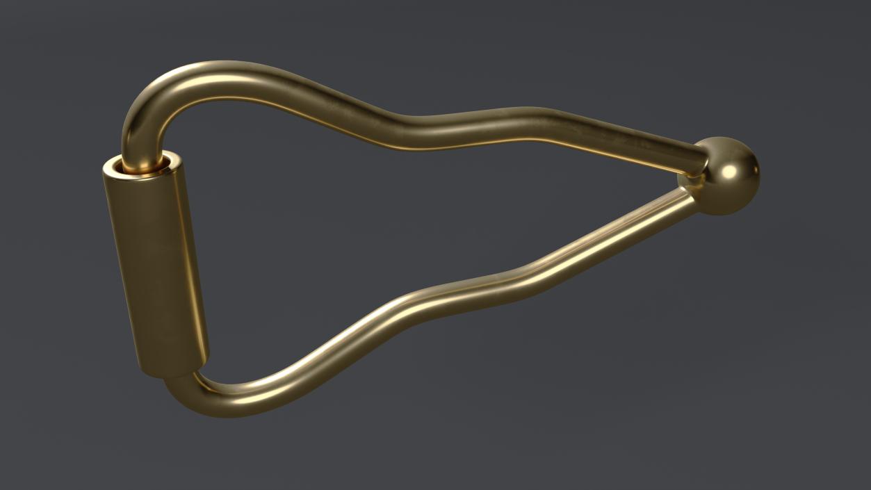 3D model Clasp Figure Eight Safety Gold