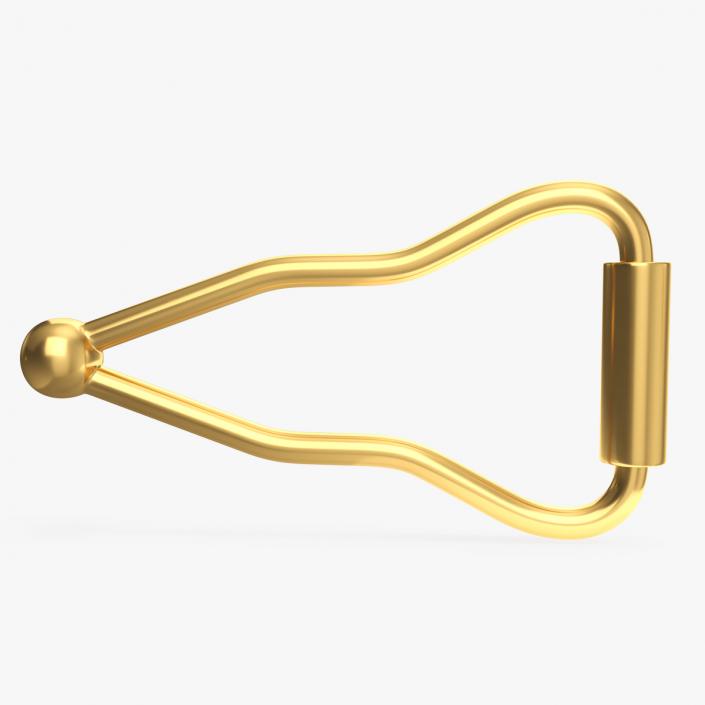 3D model Clasp Figure Eight Safety Gold