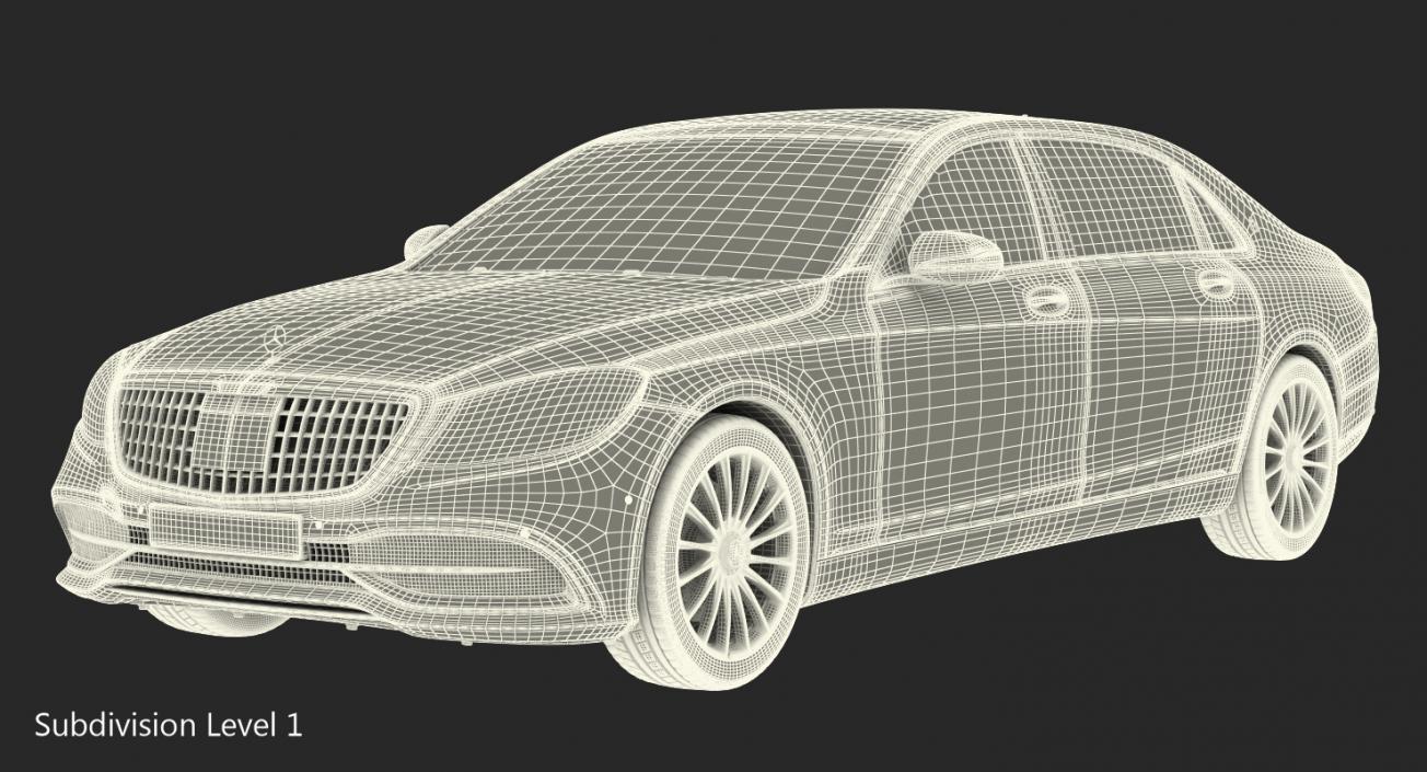 3D Mercedes Benz S560 Maybach