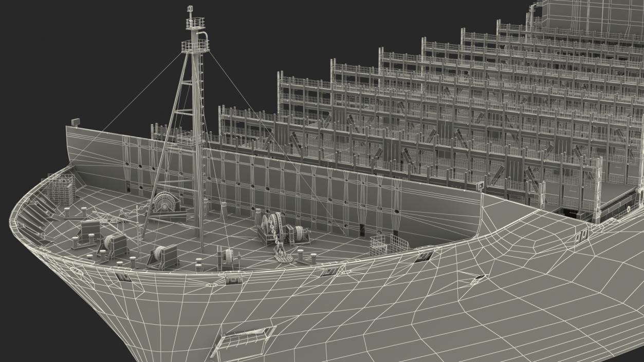 3D Ultra Large Container Vessel model