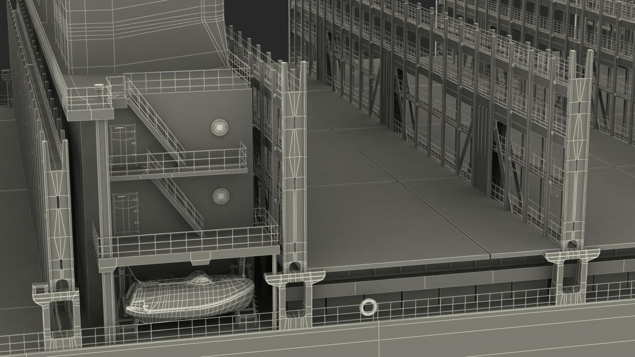 3D Ultra Large Container Vessel model