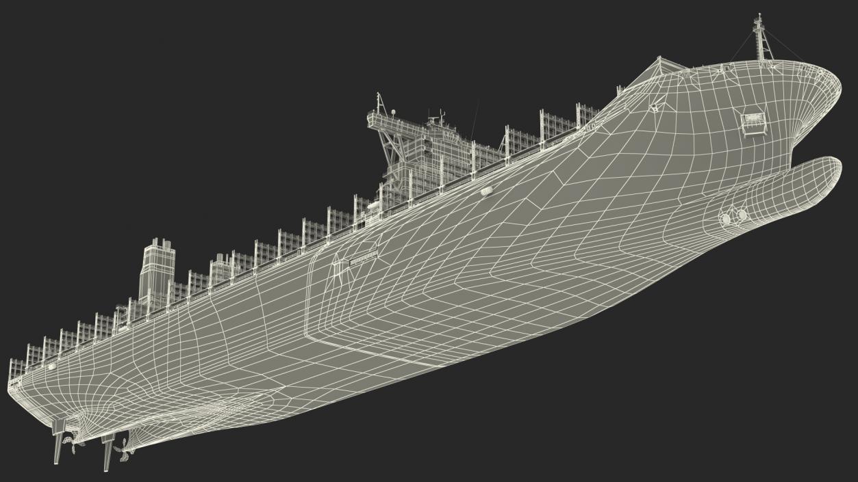 3D Ultra Large Container Vessel model