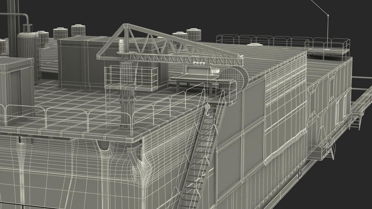 Uralmash ARKTIKA Drilling Rig 3D model