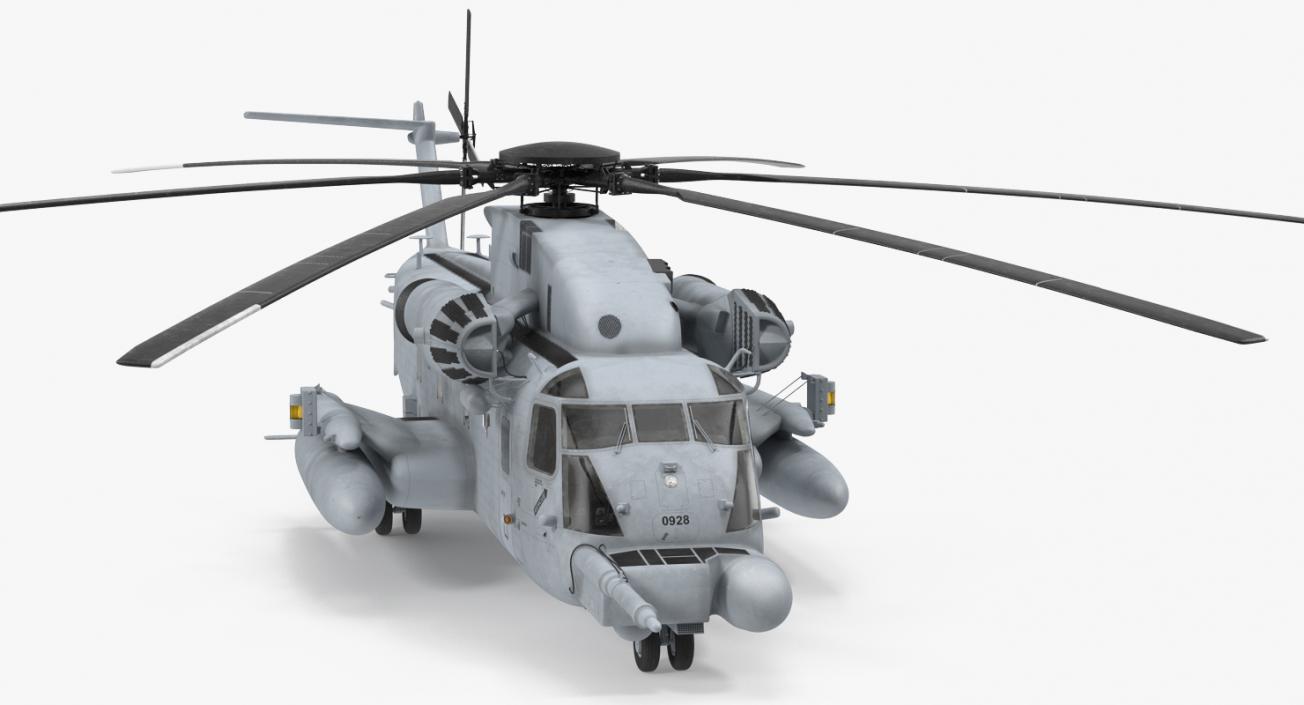 3D model Sikorsky MH-53 Pave Low Usaf Rigged