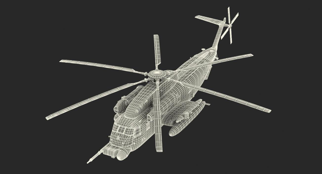 3D model Sikorsky MH-53 Pave Low Usaf Rigged