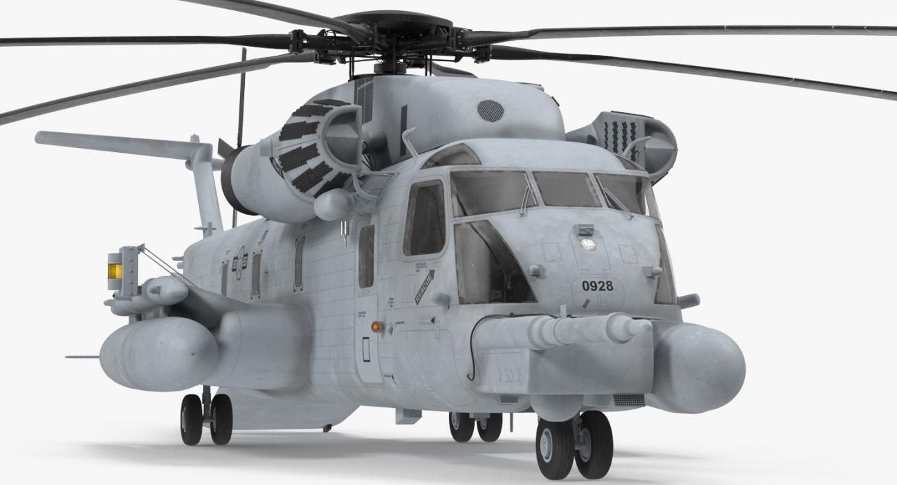 3D model Sikorsky MH-53 Pave Low Usaf Rigged