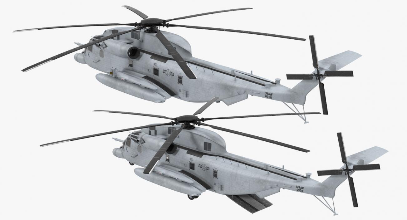 3D model Sikorsky MH-53 Pave Low Usaf Rigged