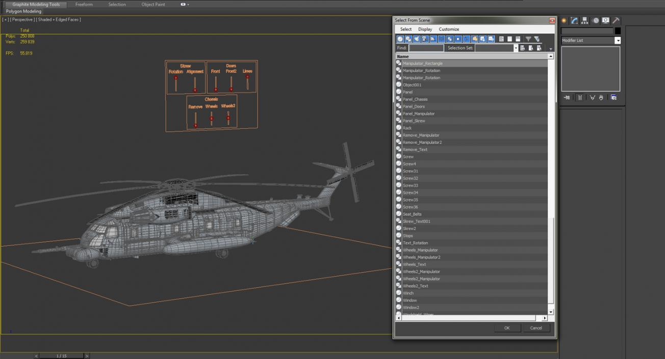 3D model Sikorsky MH-53 Pave Low Usaf Rigged