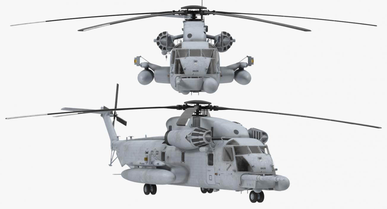 3D model Sikorsky MH-53 Pave Low Usaf Rigged