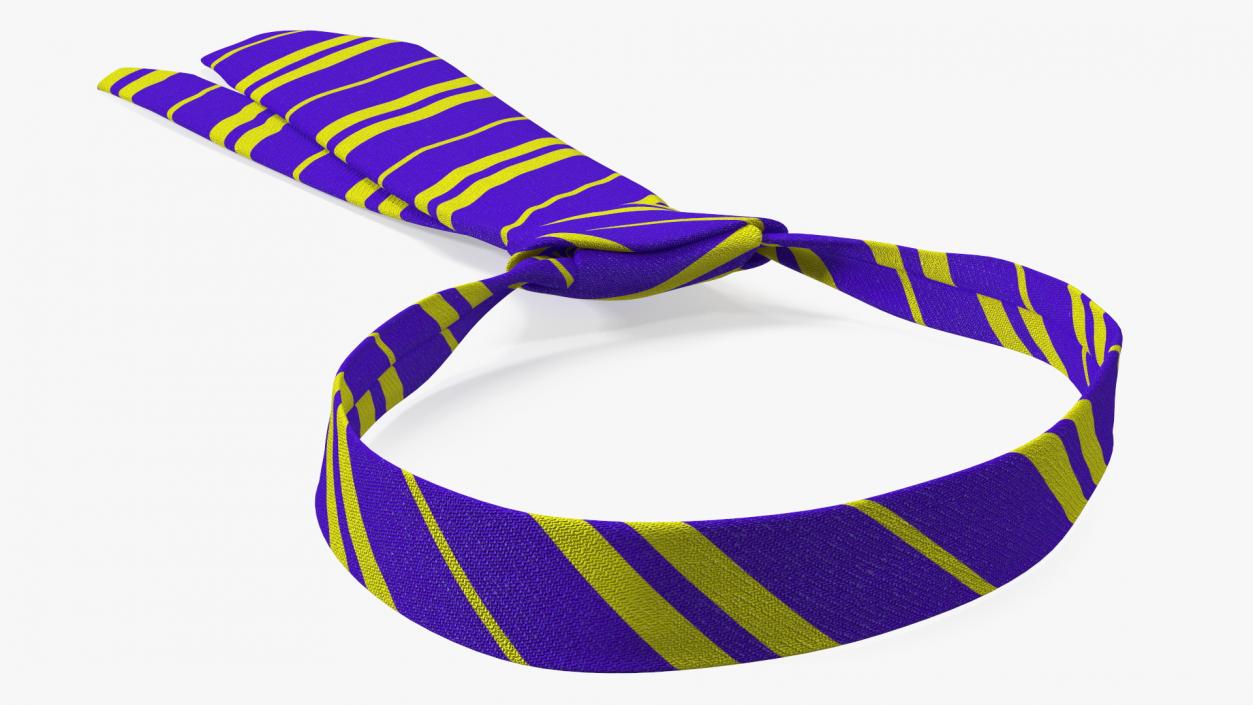 3D model Striped Necktie Accessory