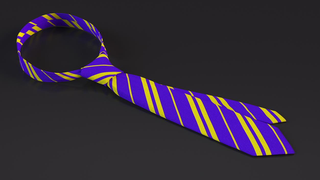 3D model Striped Necktie Accessory