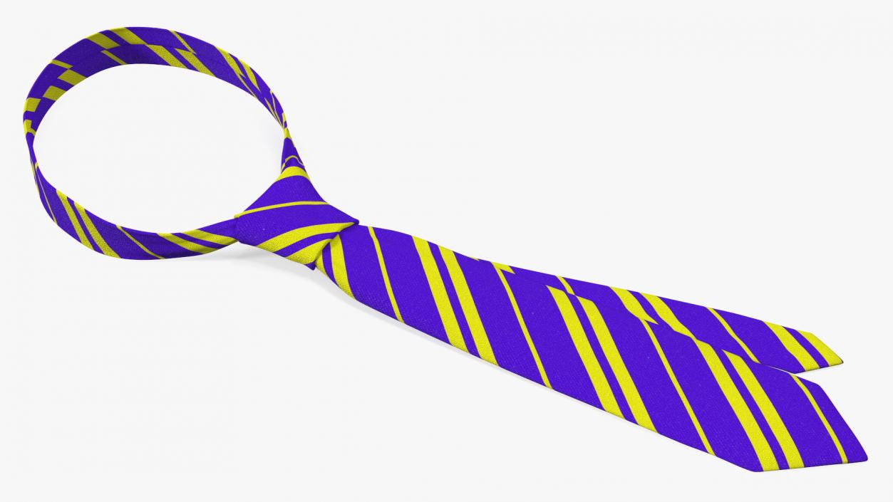 3D model Striped Necktie Accessory