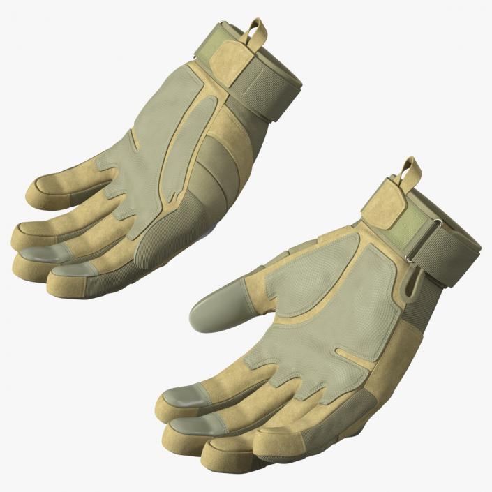 3D Military Gloves Khaki